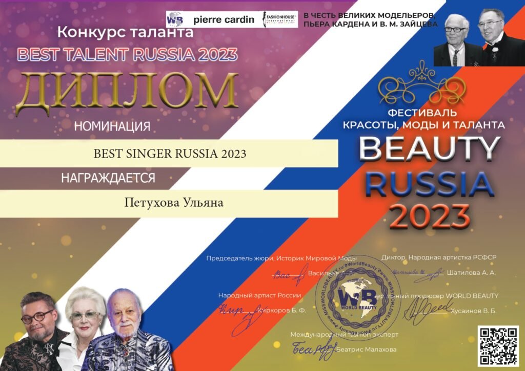 Итоги конкурса талантов "Best Talent Russia 2023"